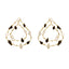 Varnika Arora Sporadic earrings featuring delicate gold hoops with intricate detailing on a white background.
