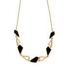 Varnika Arora sequential necklace featuring layered gold-tone chain and intricate pendant, elegant jewelry for special occasions