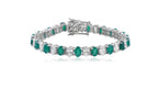 Sukhmani Gambhir in Emerald Aurora Tennis Bracelet