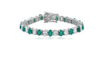 Sukhmani Gambhir in Emerald Aurora Tennis Bracelet