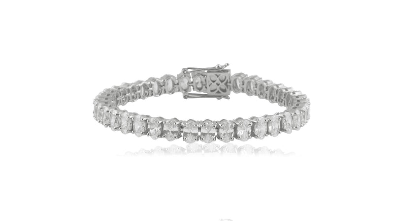 CZ Aurora Charm Tennis Bracelet