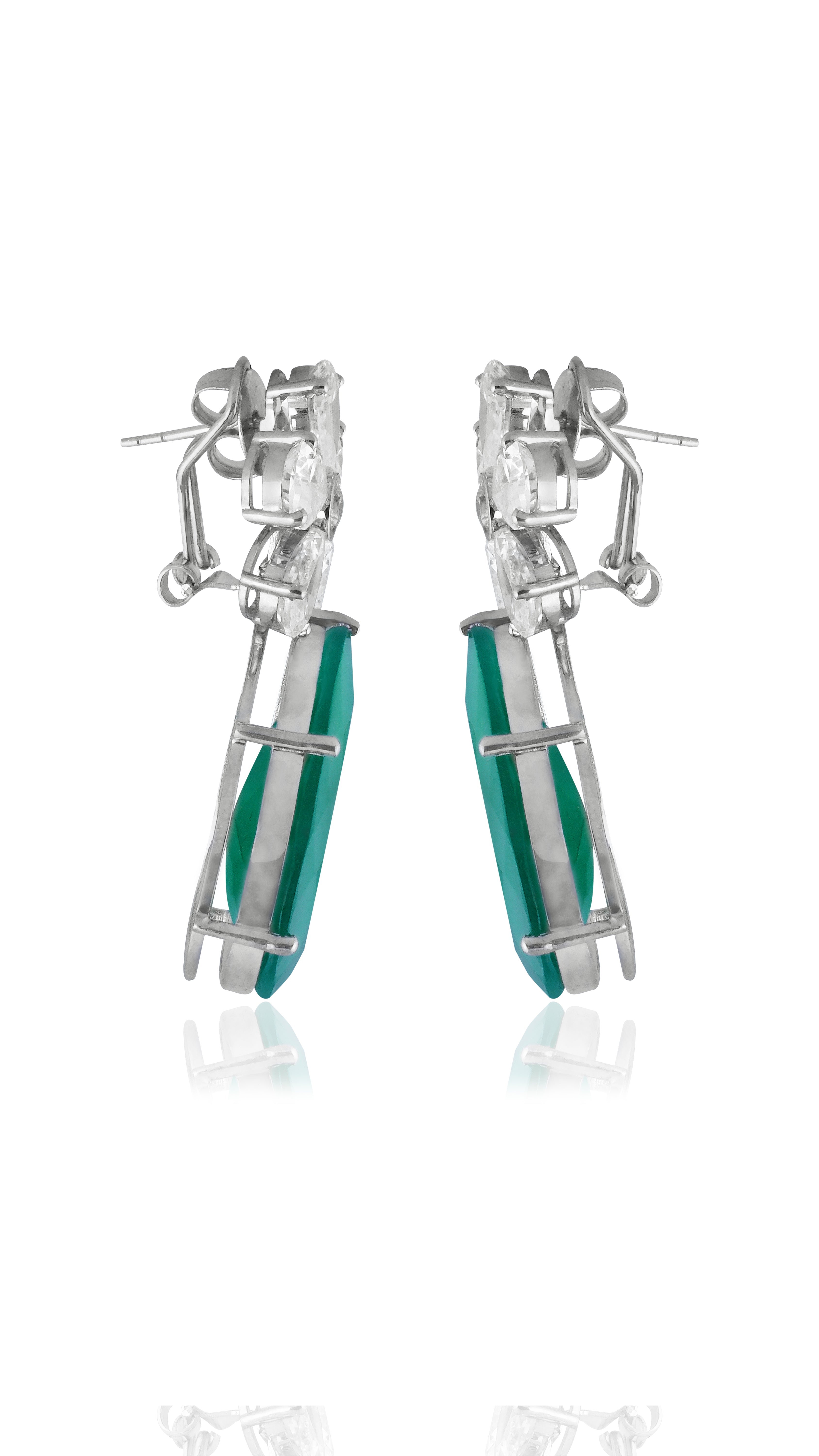 Aahna Kumra in Vow of Love Emerald Earrings