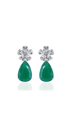 Aahna Kumra in Vow of Love Emerald Earrings