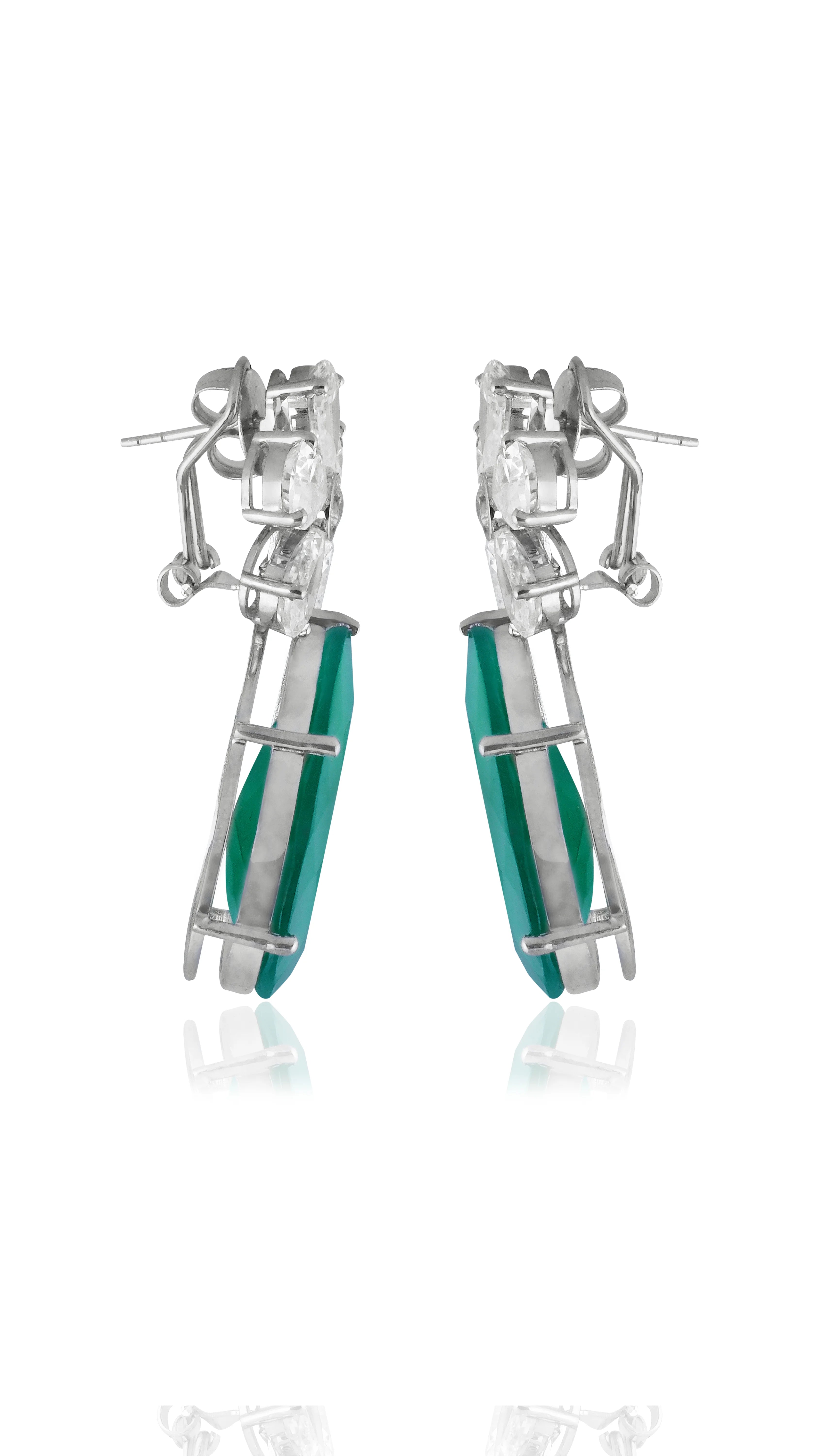 Aahna Kumra in Vow of Love Emerald Earrings