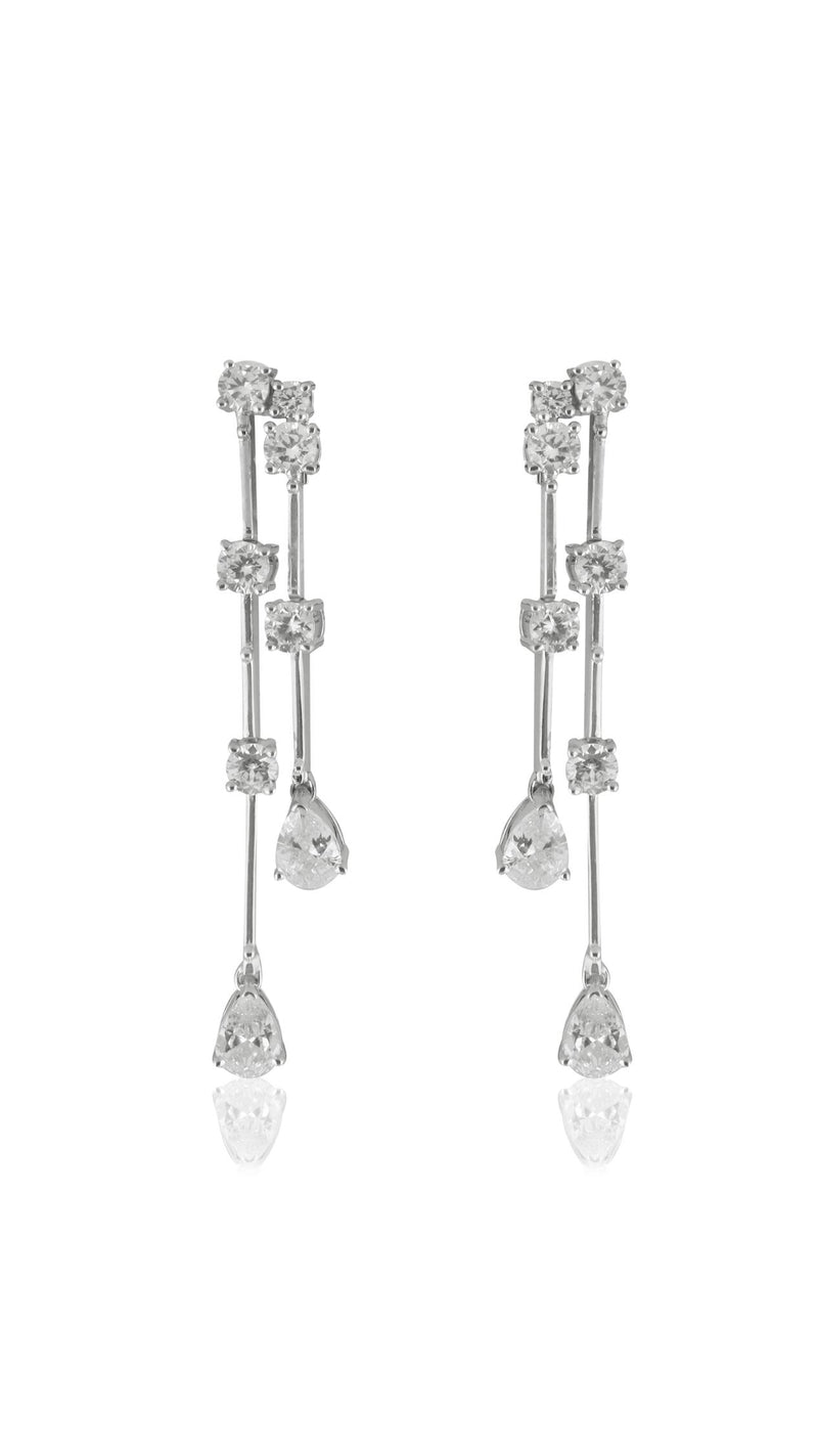 CZ Radiance Drop Earrings