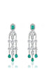 Twilight Radiant Emerald Drop Earrings