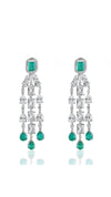 Twilight Radiant Emerald Drop Earrings