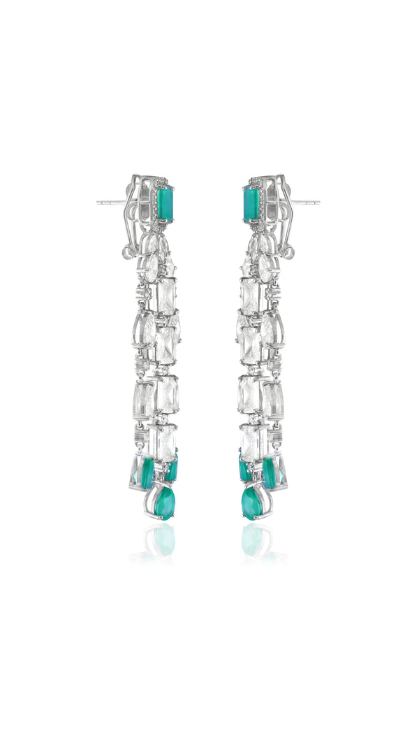 Twilight Radiant Emerald Drop Earrings