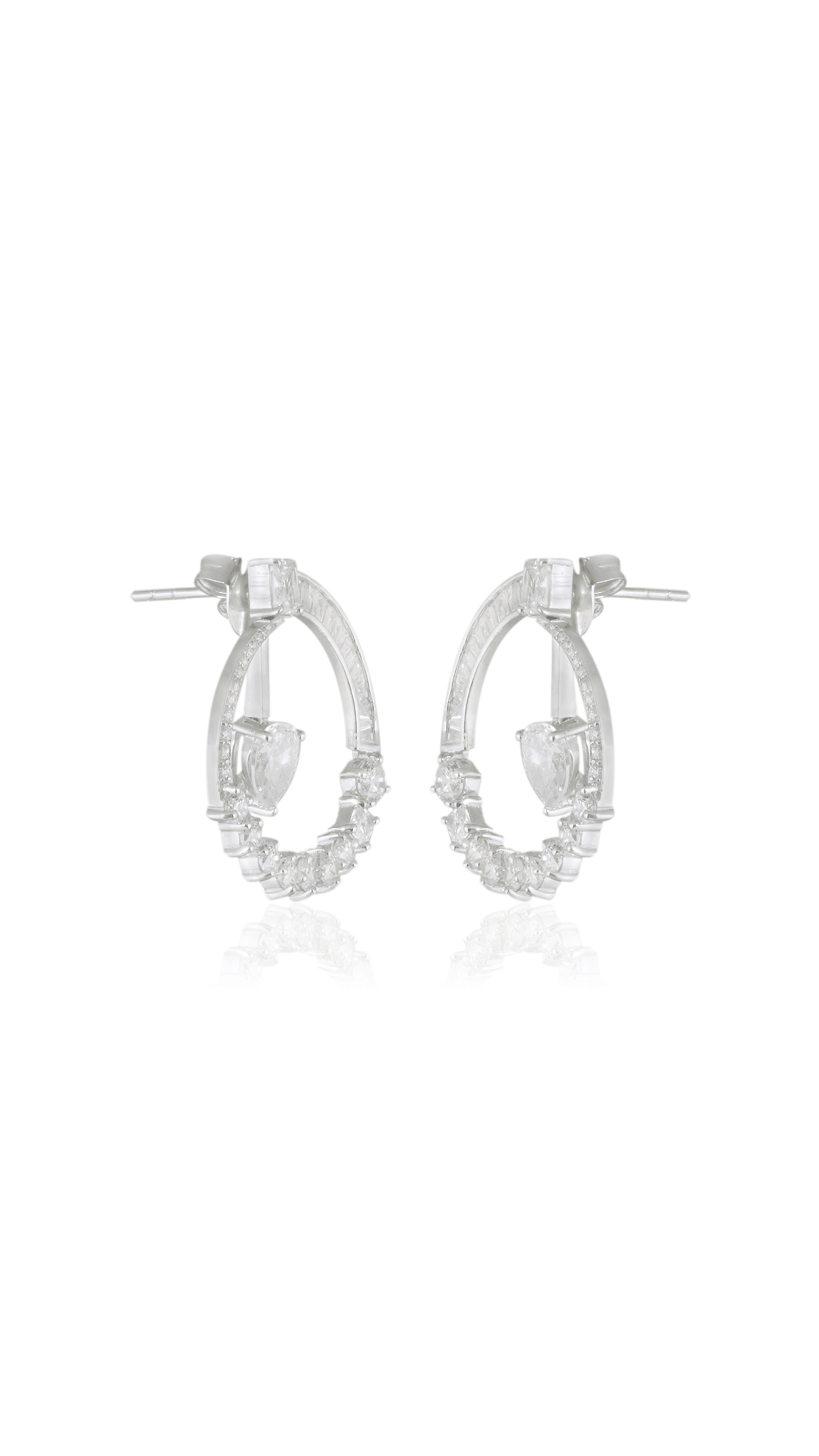 CZ Orbit Hoops