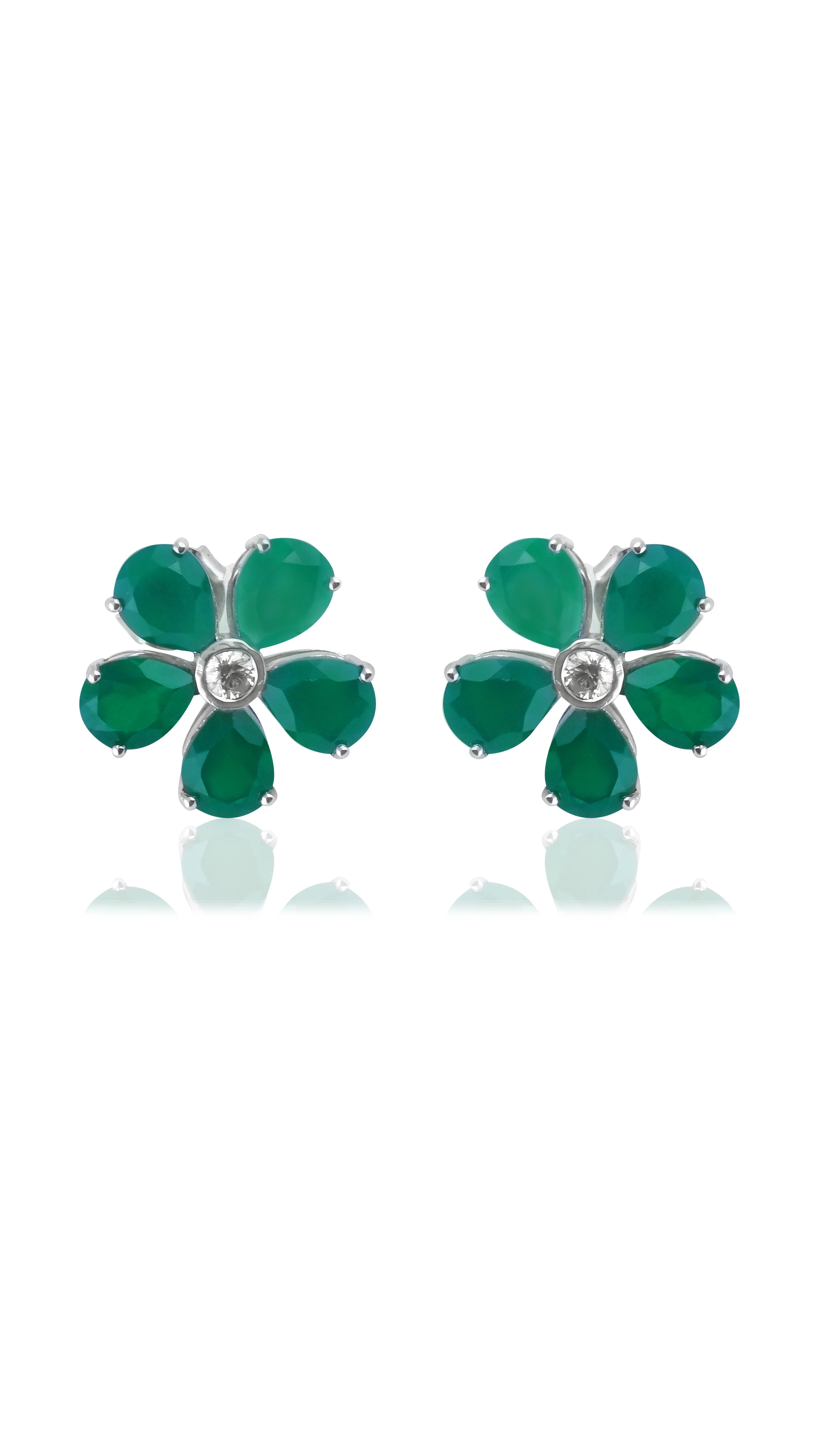 Promise Petal Emerald Studs Secondary image