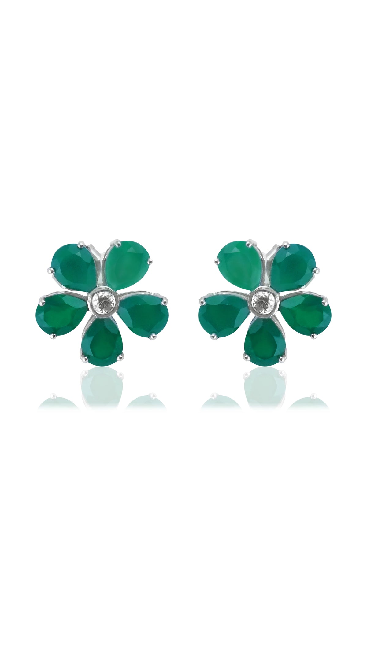 Promise Petal Emerald Studs