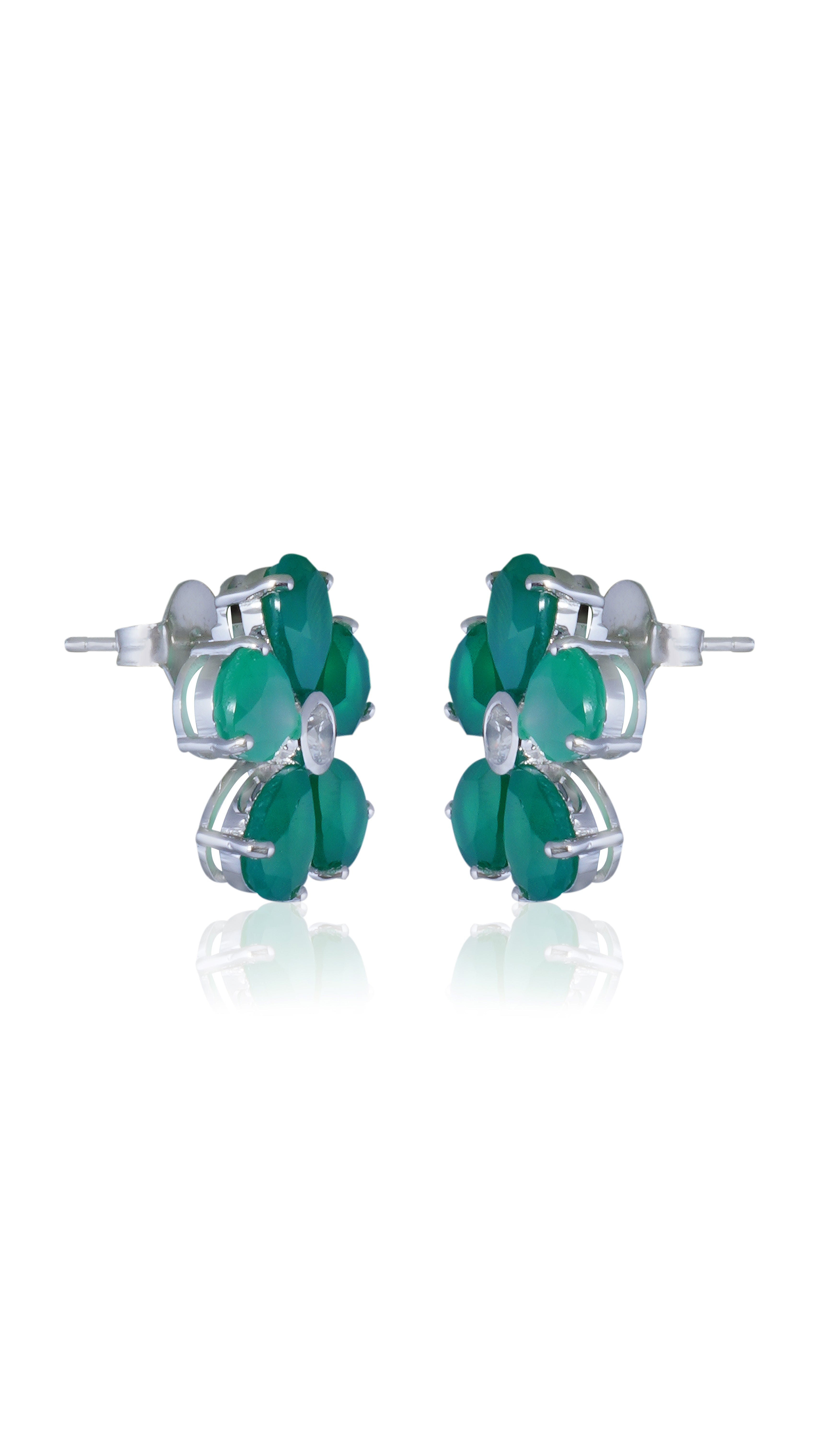 Promise Petal Emerald Studs