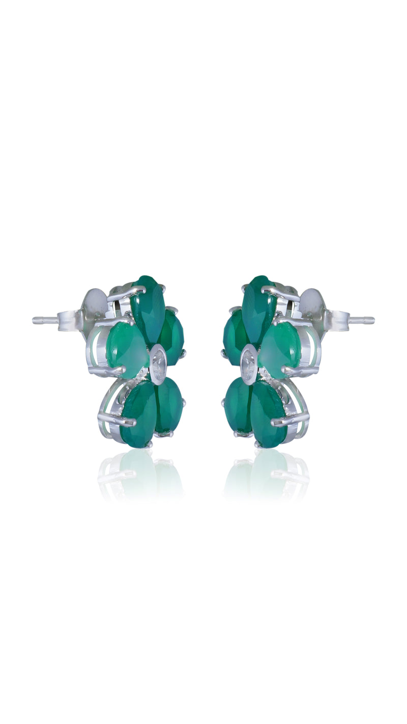 Promise Petal Emerald Studs