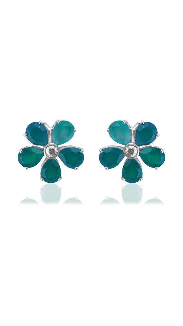 Promise Petal Emerald Studs