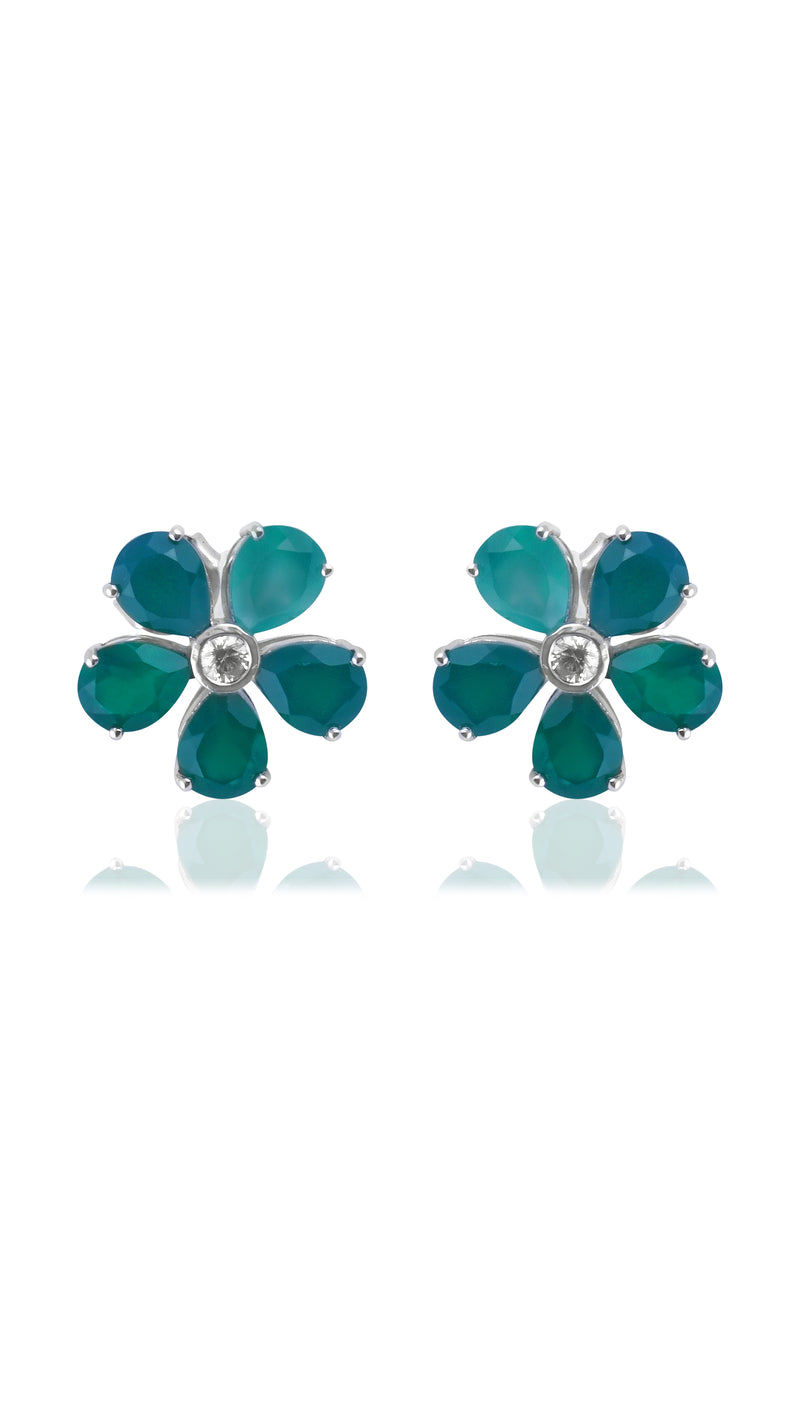 Promise Petal Emerald Studs