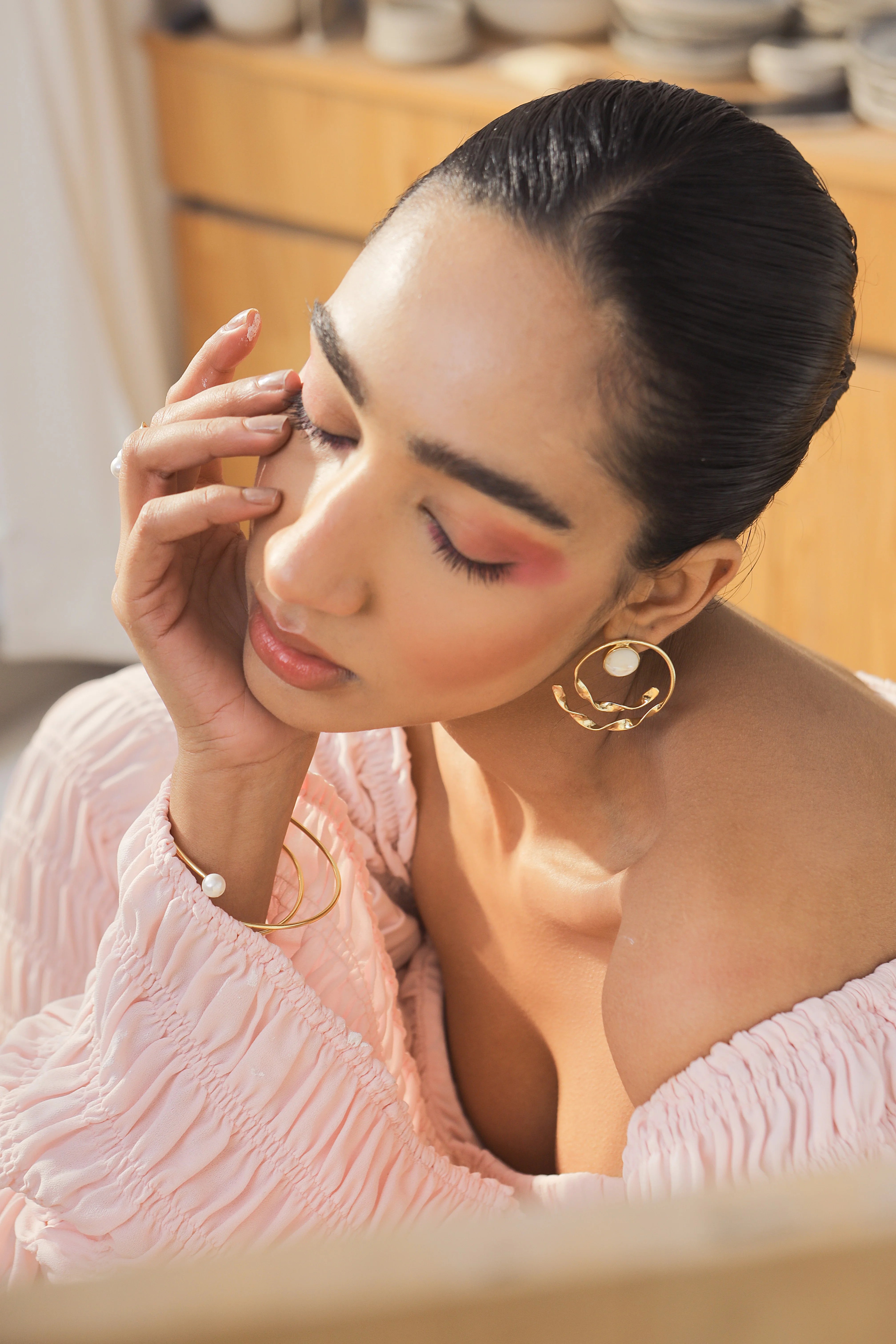 Mira Kapoor in Ava Earrings Secondary image