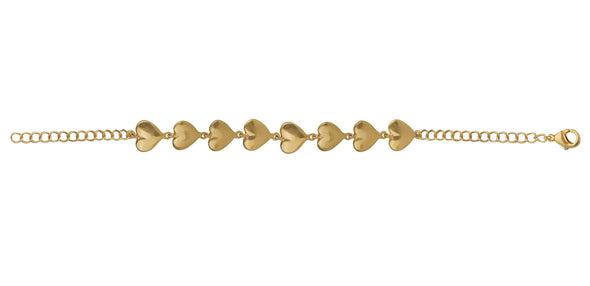 Hearty Gold Bracelet