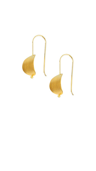 Gold Plated Tuba Earrings