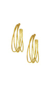 Gold Plated Verse Hoops