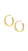 Gold Plated Verse Hoops