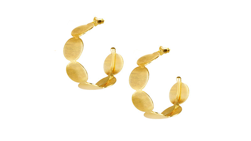 Gold Plated Gloria Hoops Main image