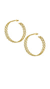 Gold Plated Spiral Hoops