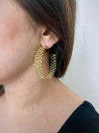 Spiral Hoops & Choker Combo