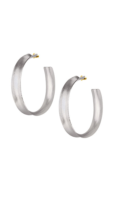 Silver Plated Funnel Hoops Secondary image