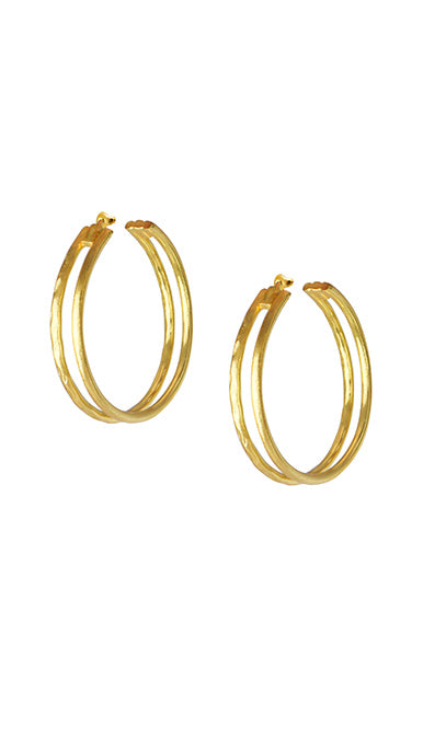 Gold Plated Tram Hoops