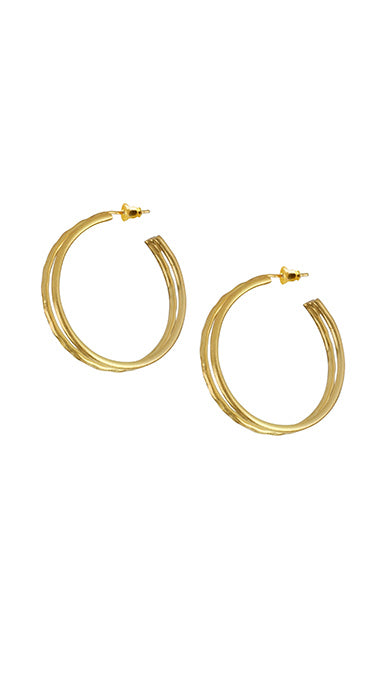 Gold Plated Tram Hoops
