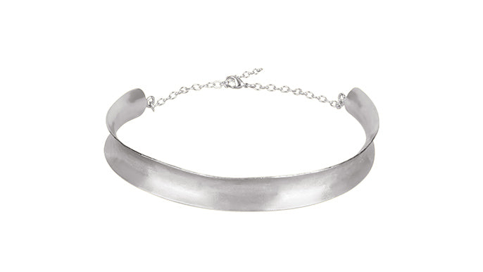 Sonam Babani in Silver Funnel Choker