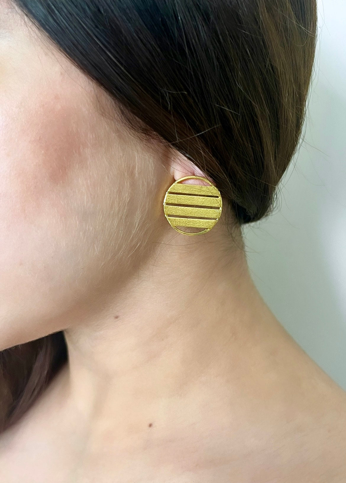 Gold Plated Glimpse Studs Secondary image