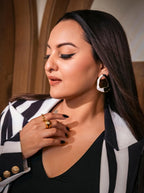 Sonakshi Sinha in Diora - Cascade Studs