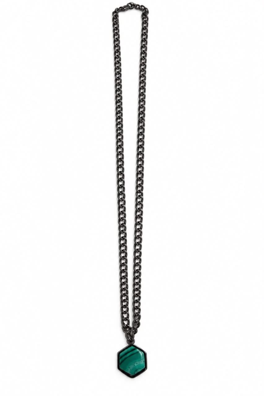 Malachite Noir Chain