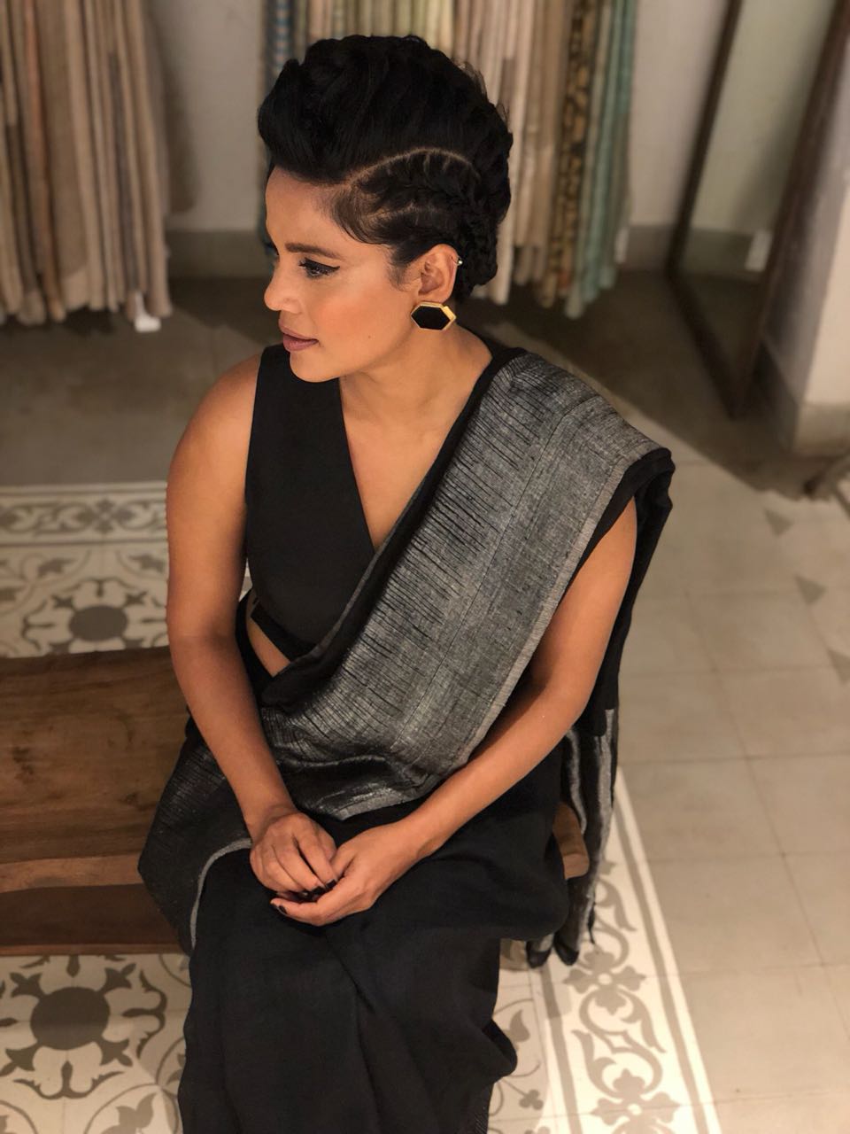 Priyanka Bose in Orchard Studs- Big Black