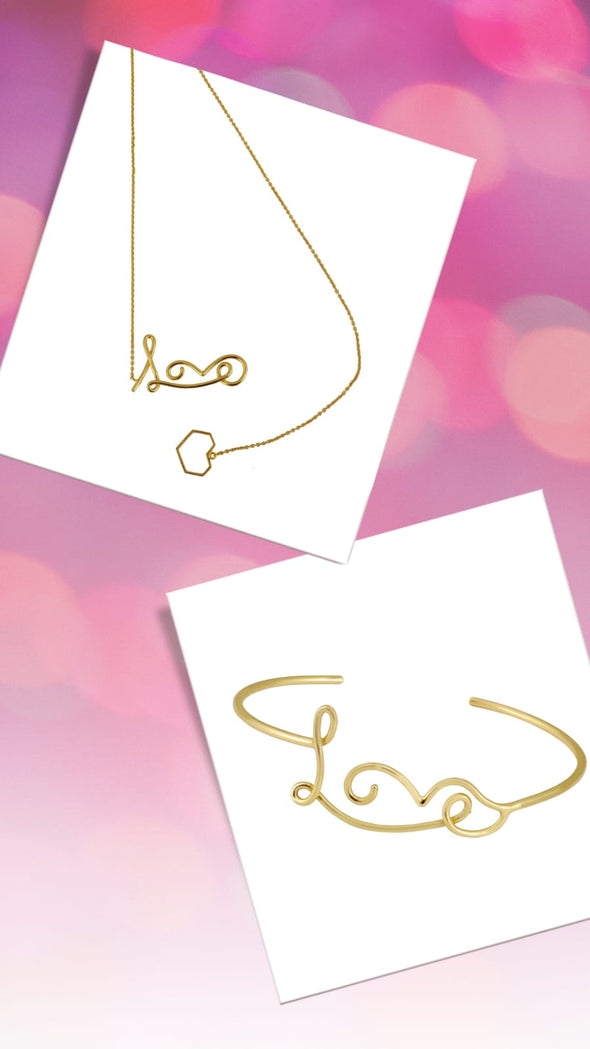 Love & Hope Bangle+Necklace 8