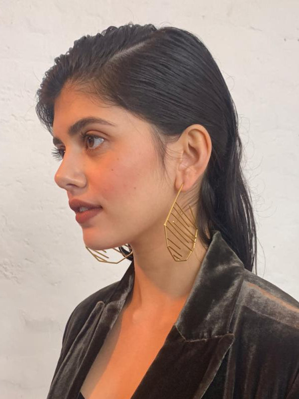 Sanjana Sanghi in Stria Hoops