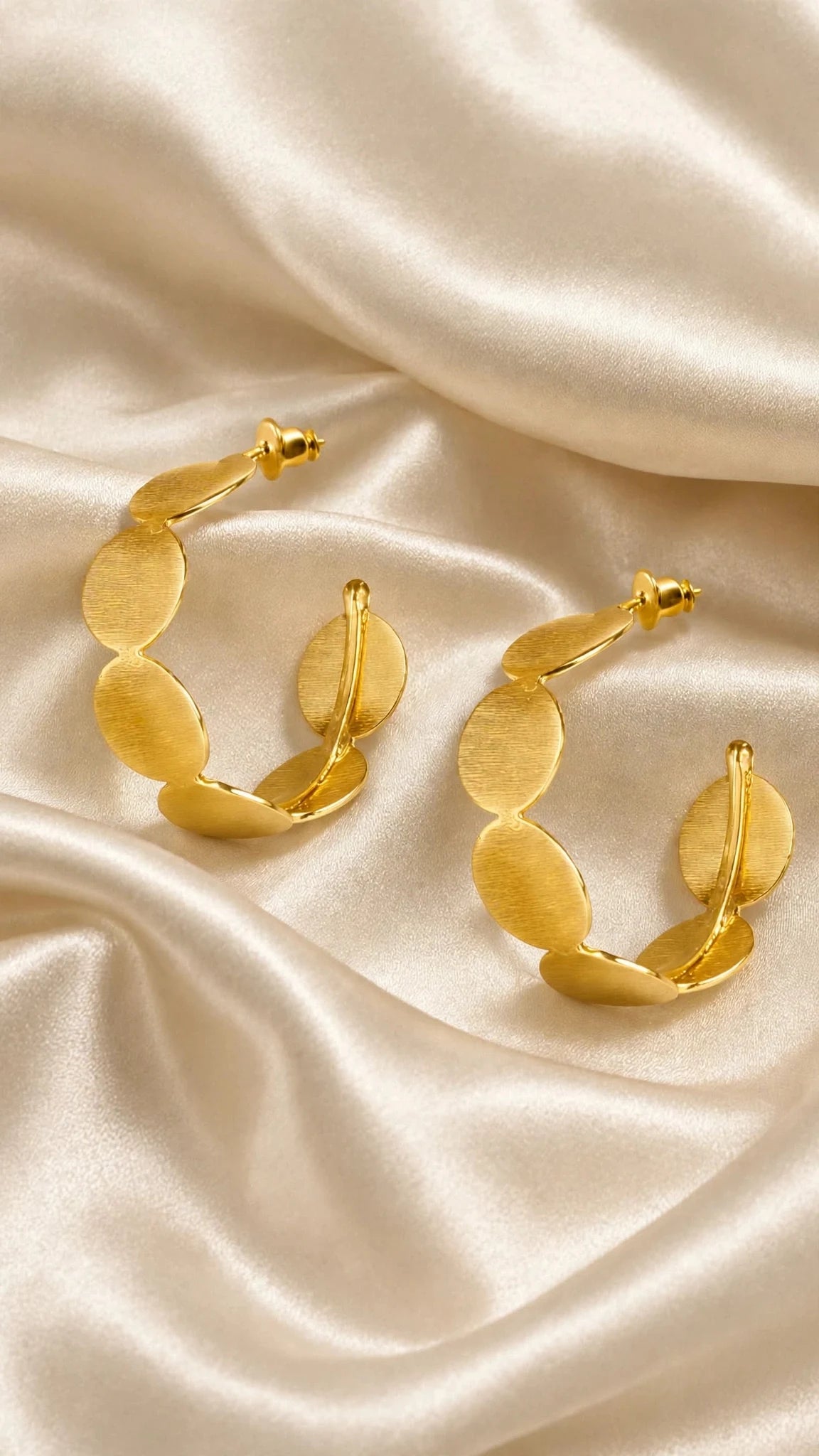 Gold Plated Gloria Hoops Main image