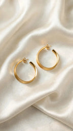 Gold Plated Funnel Hoops