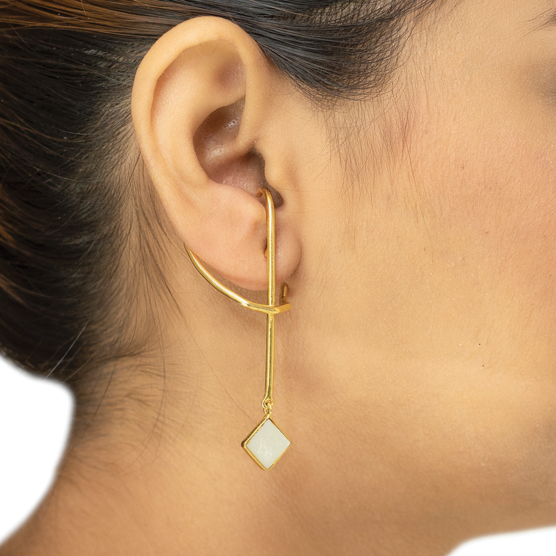 Sukhneet Wadhwa in Whisp Earrings Secondary image