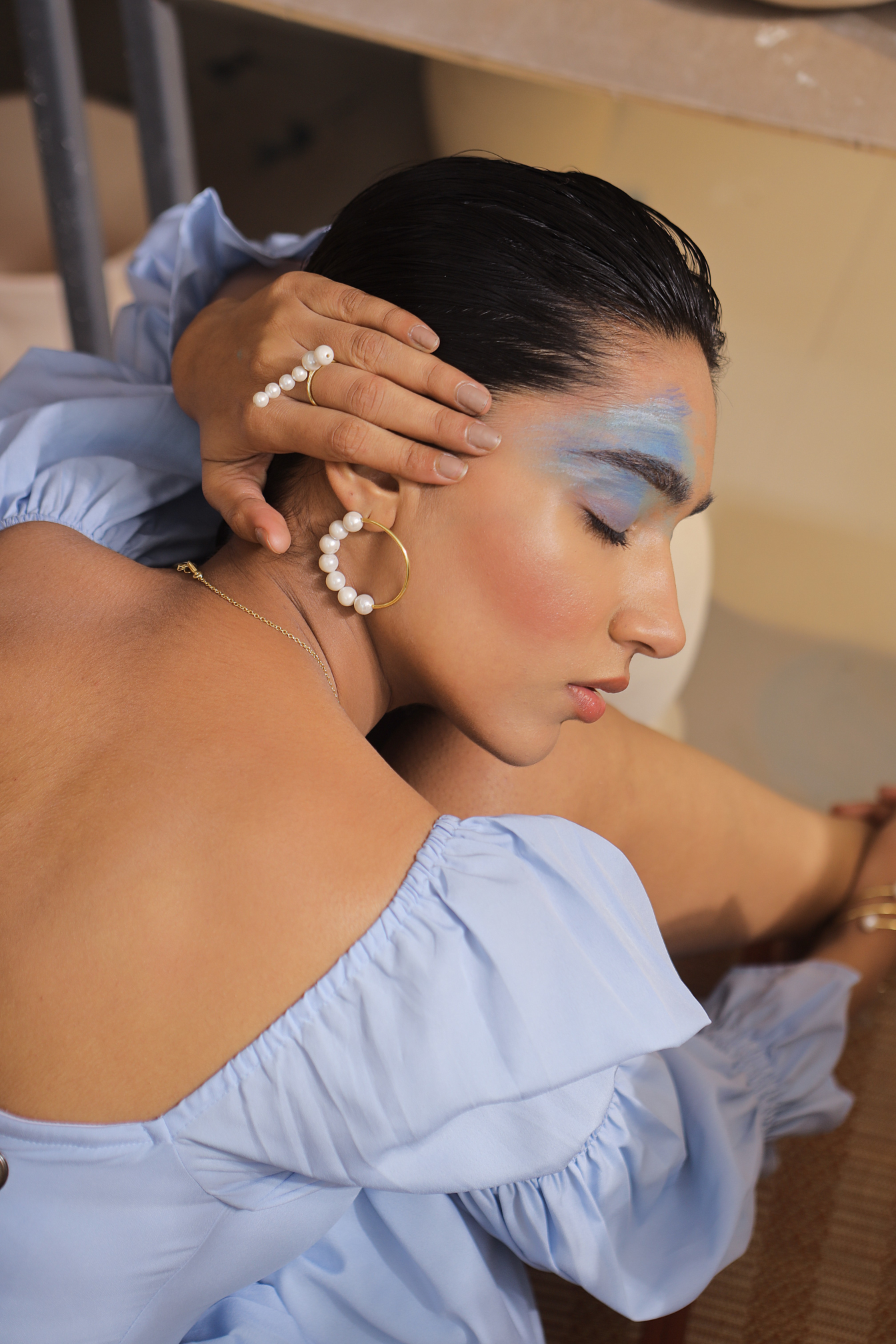 Sakshi Sindwani in Megan Earrings Secondary image