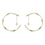 Varnika Arora Nova hoop earrings featuring sleek, gold-tone hoops with a modern, minimalist design.
