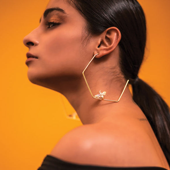 Malavika Monahan in Killer Bee Hoops