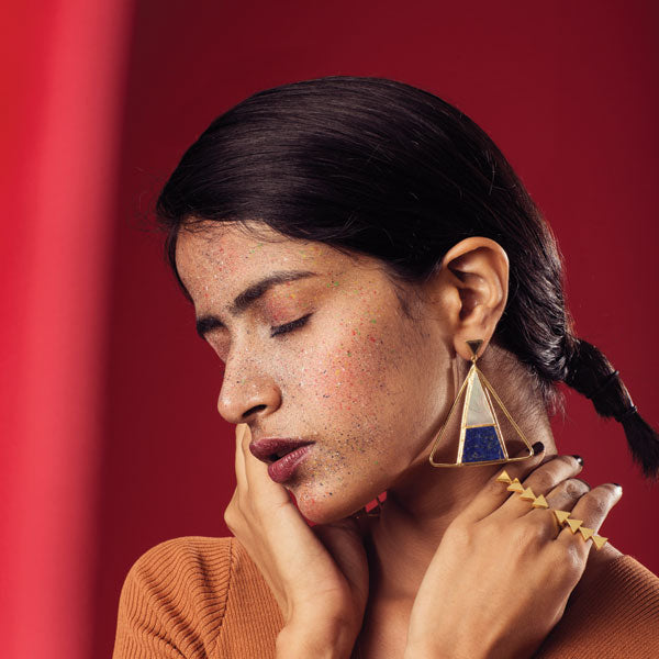 MinI Mathur in Mosaic Earrings Secondary image