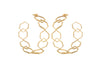 Splice - 22K Gold Plated Heart Earrings Hoops