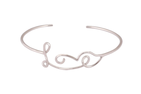 Ally - 22K Rose Gold Plated Love Bangle