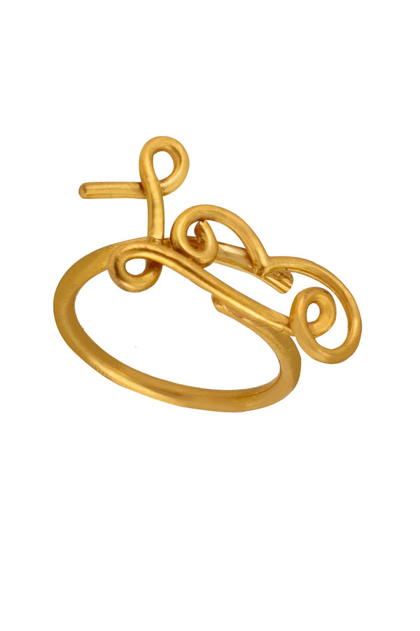 Ally - 22K Gold Plated Love Ring
