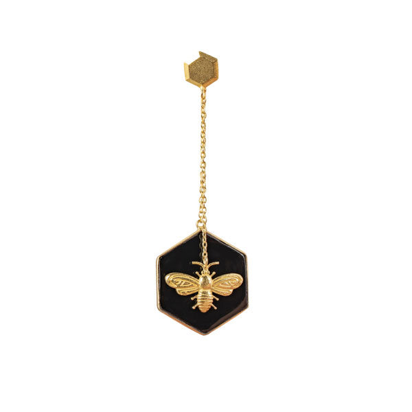 Millennium Bug Earrings-Gold Secondary image
