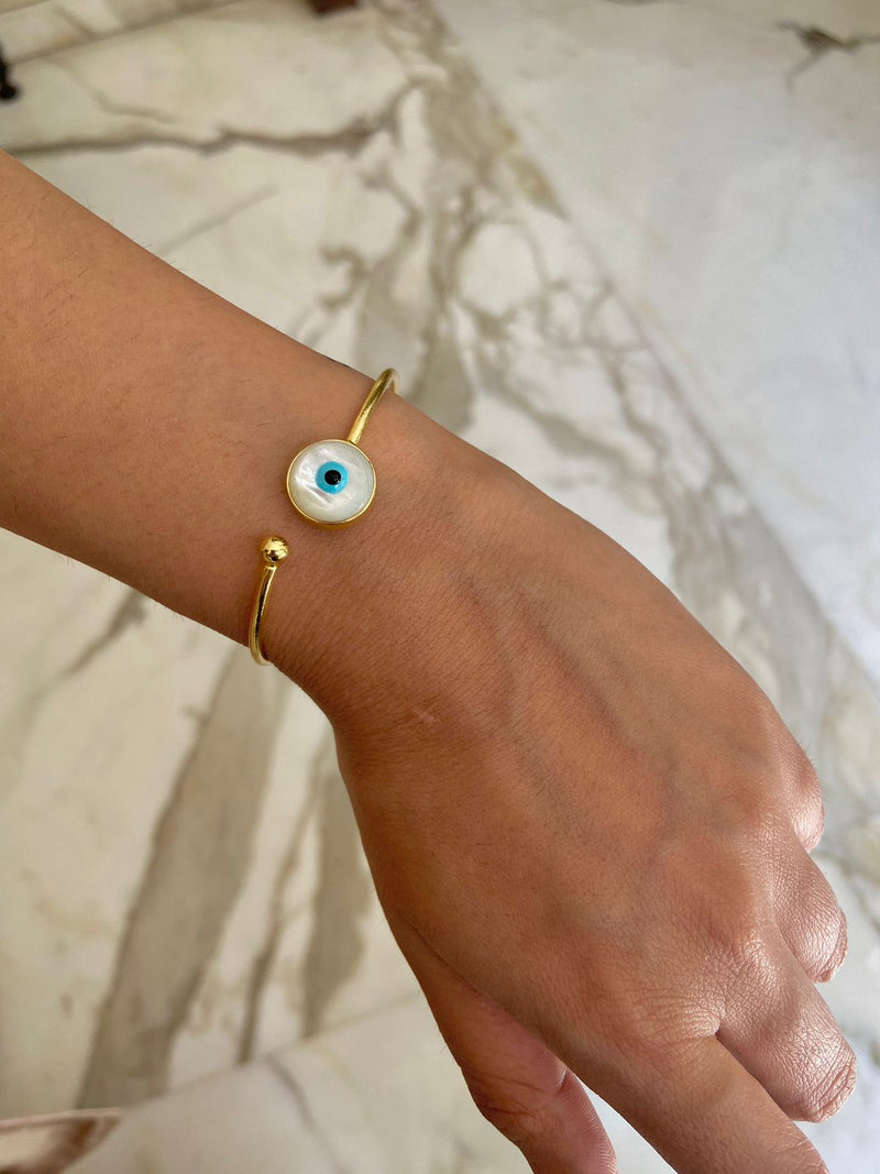 Buy The Advitya Evil Eye Bracelet/Adjustable Kada/Nazaria/Bangle/Nazar  Friendship Band For Girls - Gold Colour Matte Finish for  Anniversary/Birthday Gift at Amazon.in