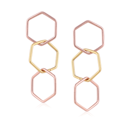 Chainmail Earrings - Gold & Rose Gold